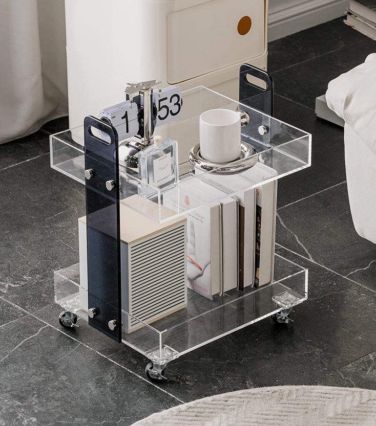 Stylish Acrylic Bar Cart-0
