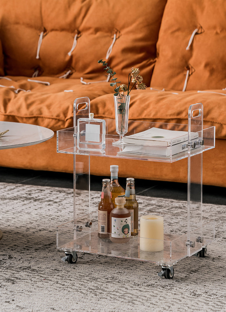 Stylish Acrylic Bar Cart-3