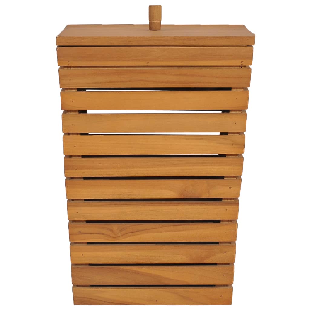 Solid Teak Wood Laundry Basket