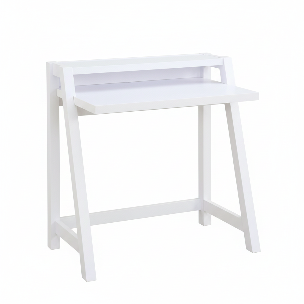 White Minimalist Desk Detail
